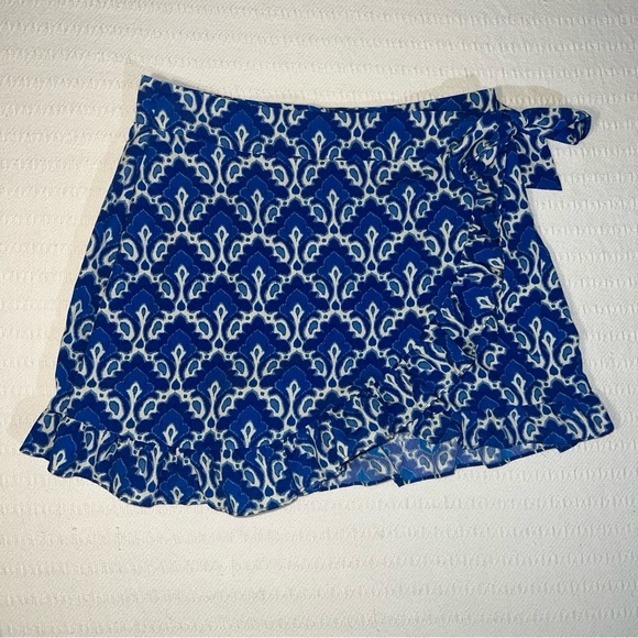 Zara Dresses & Skirts - Zara Womens Side Tie Floral Mini Skort Skirt M Preppy Feminine Vacation Euro